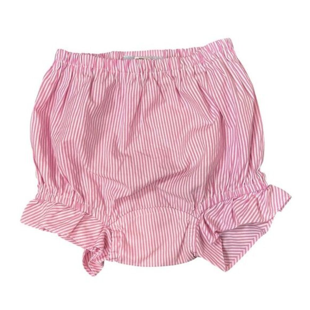 Mi Golondrina Bloomers Bottom Baby 3 Pink White Striped Ruffle Girls Shorts 3t